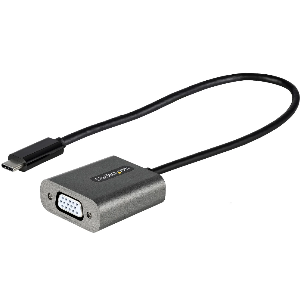 STARTECH USB 2.0 Type C VGA/D-Sub Átalakító Szürke 30cm CDP2VGAEC