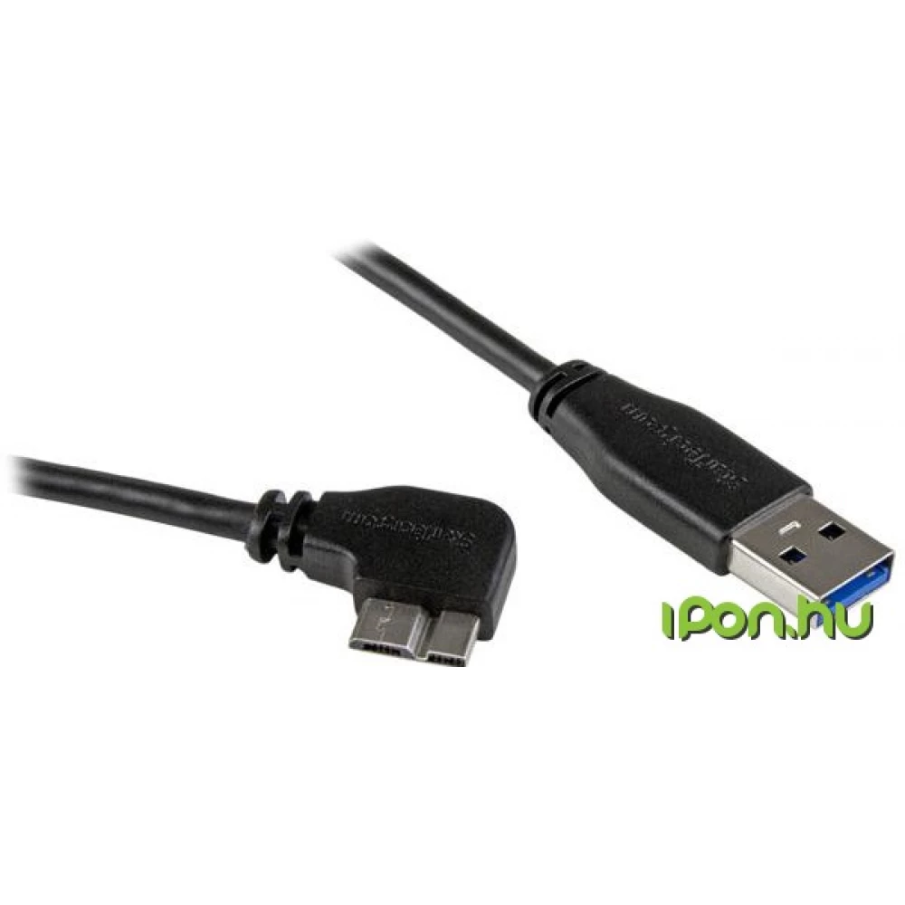 STARTECH USB 3.0 USB 3.0 Micro-B Összekötő Fekete 2m USB3AU2MRS