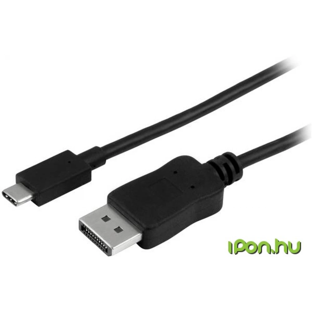STARTECH USB 3.1 Type C DisplayPort Átalakító Fekete 1.8m CDP2DPMM6B