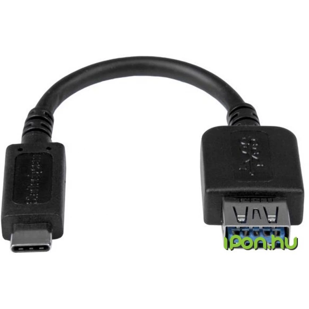 STARTECH USB 3.1 USB 3.1 Type C Átalakító Fekete 15cm USB31CAADP
