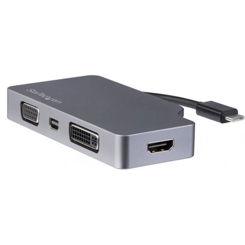 STARTECH USB-C Multiport Video Adapter - 4-in-1 Aluminum - 4K 60Hz