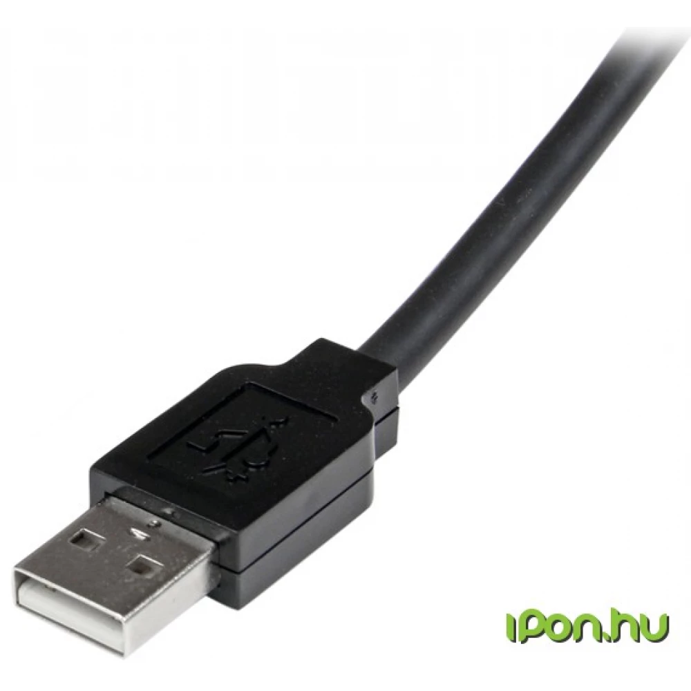 STARTECH USB Hosszabbító Fekete 15m USB2AAEXT15M
