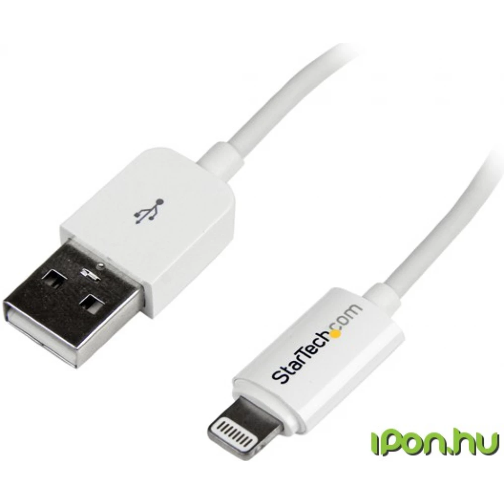 STARTECH USB Lightning Töltő/adatkábel Fehér 3m USBLT3MW