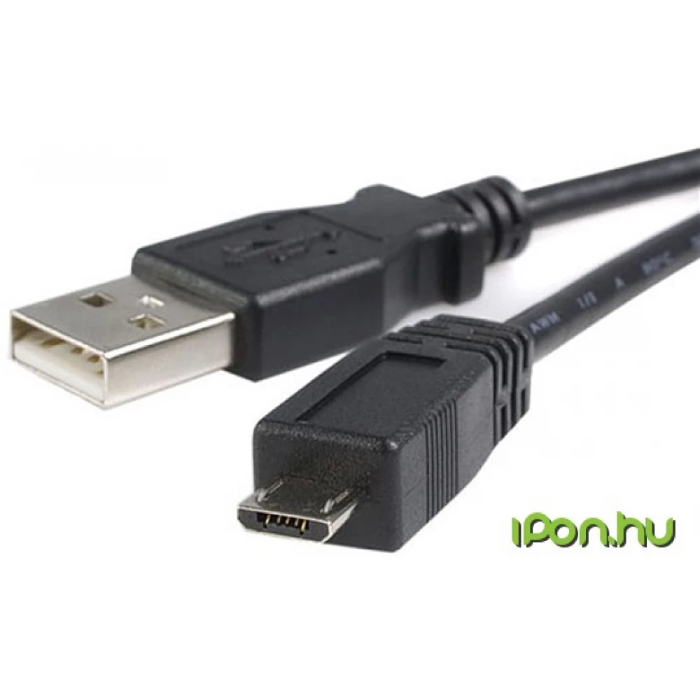 STARTECH USB Micro USB Átalakító Fekete 2m UUSBHAUB2M