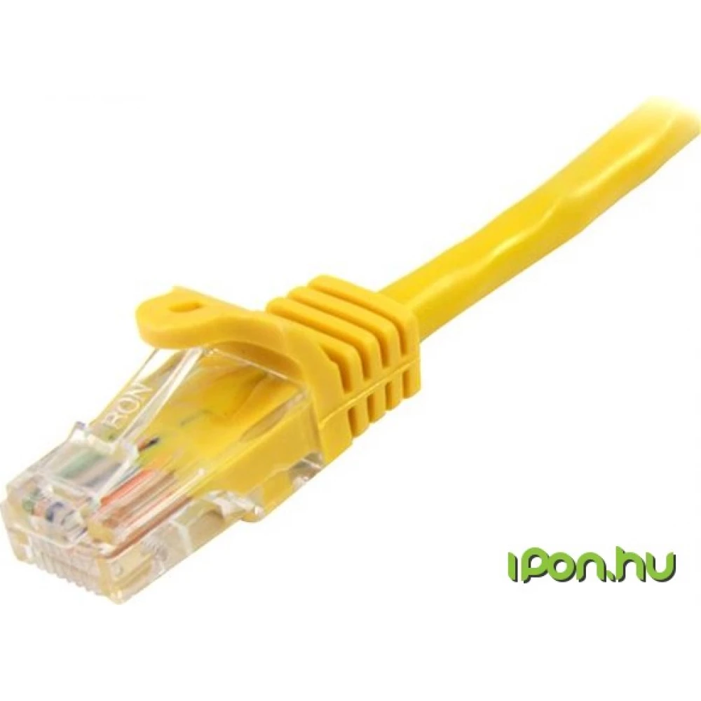 STARTECH UTP Összekötő Sárga 50cm 45PAT50CMYL