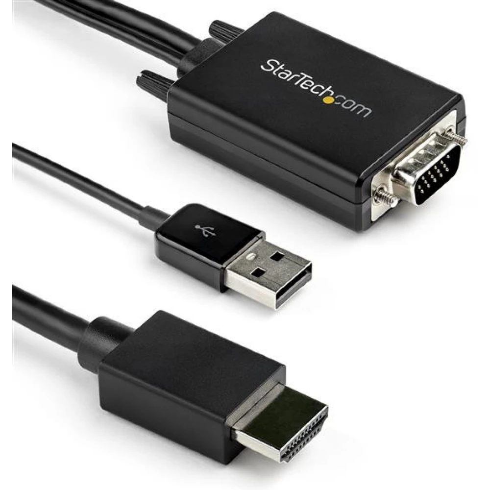STARTECH VGA/D-Sub + USB HDMI Átalakító Fekete 2m VGA2HDMM2M