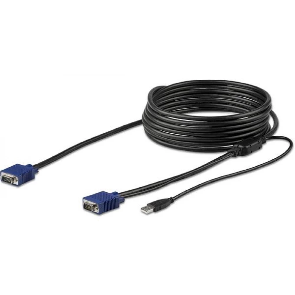 STARTECH VGA/D-Sub + USB Összekötő Fekete 4.6m RKCONSUV15