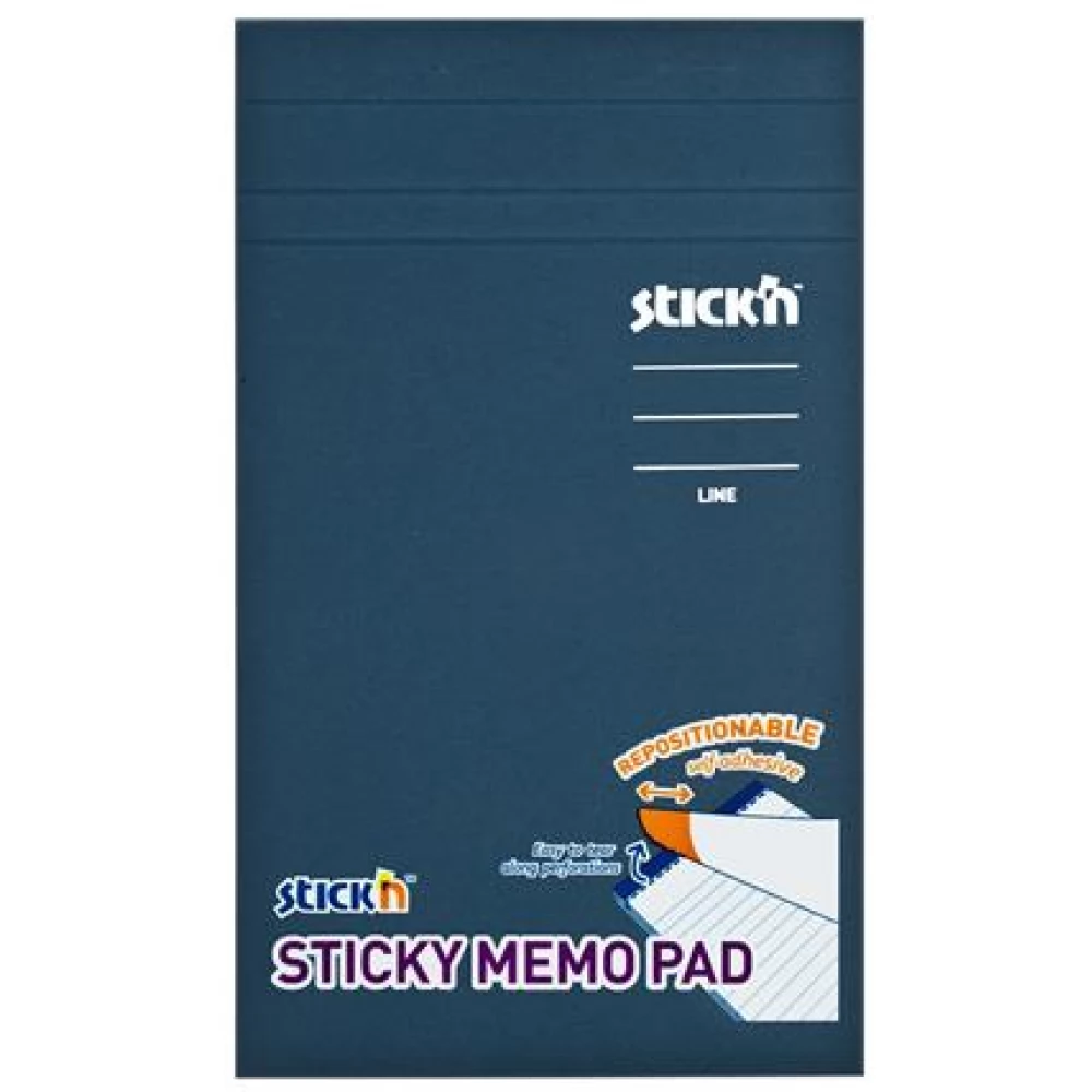 STICKN Öntapadó jegyzettömb vonalas 190.5x114 mm 50 lap pasztell sárga