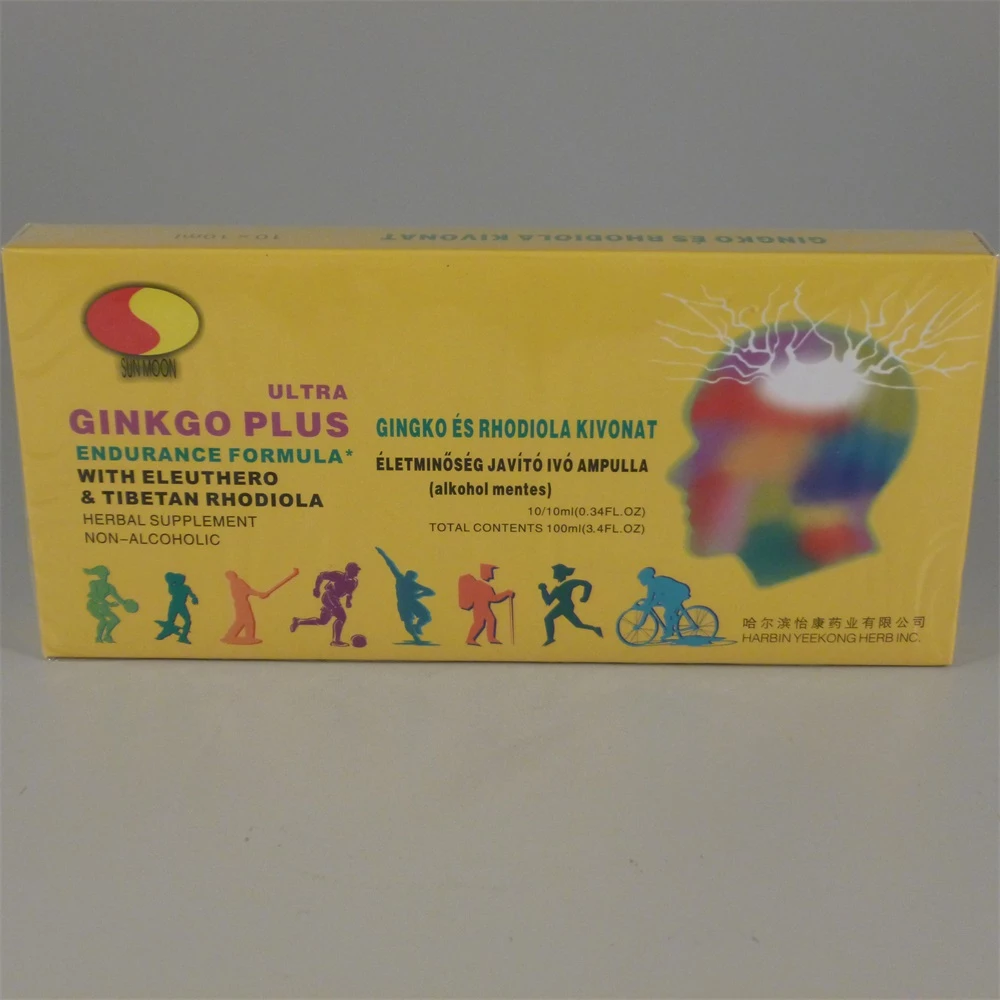 Sun Moon gingko és rhodiola ampulla 10x10ml 100 ml