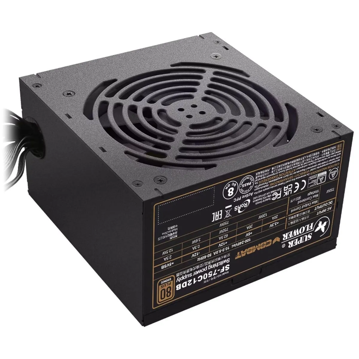 SUPER-FLOWER Combat DB 750W fekete