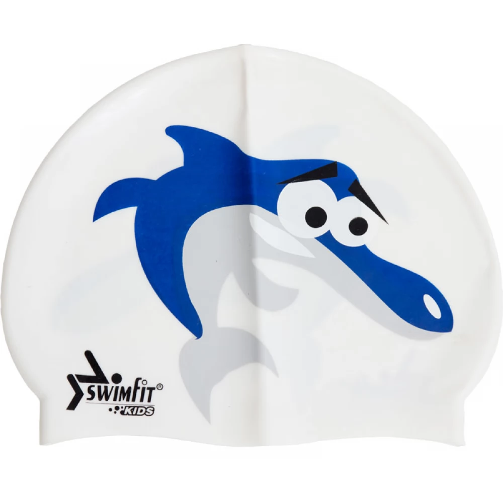 SWIMFIT Úszósapka delfines fehér