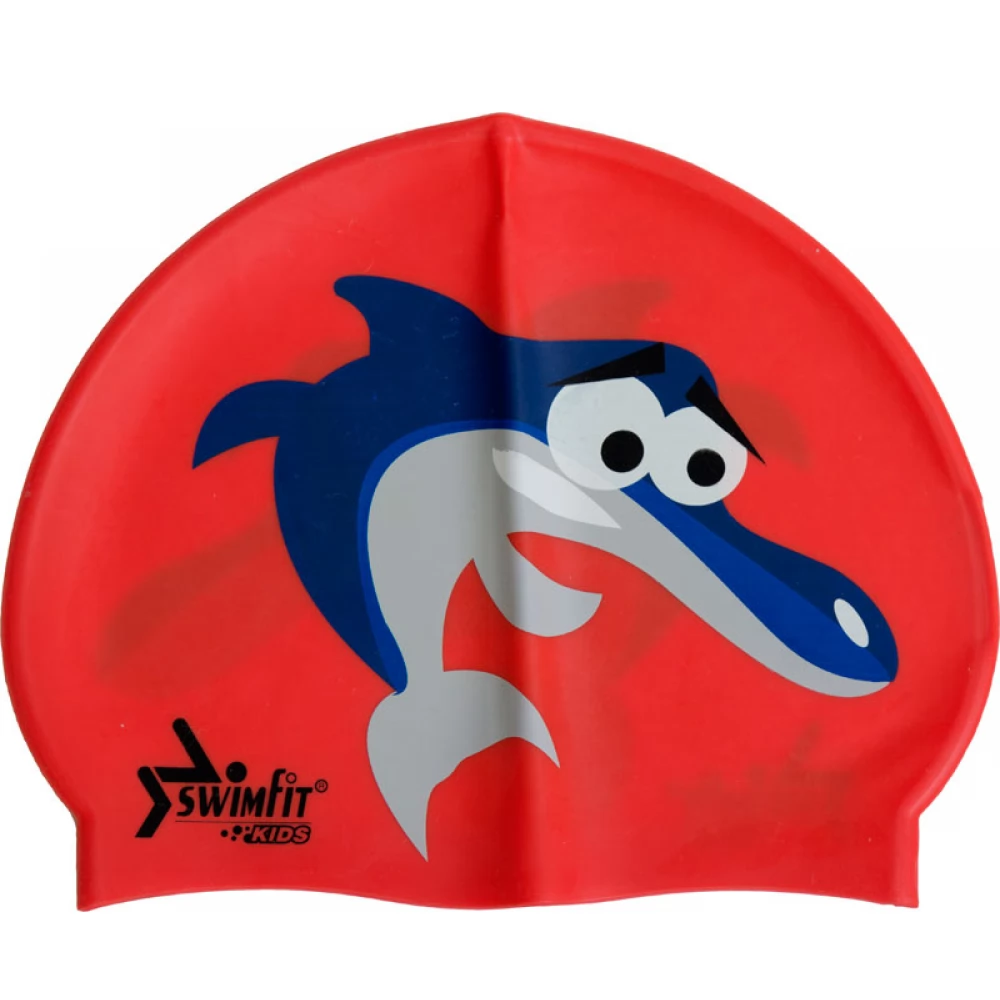 SWIMFIT Úszósapka delfines piros