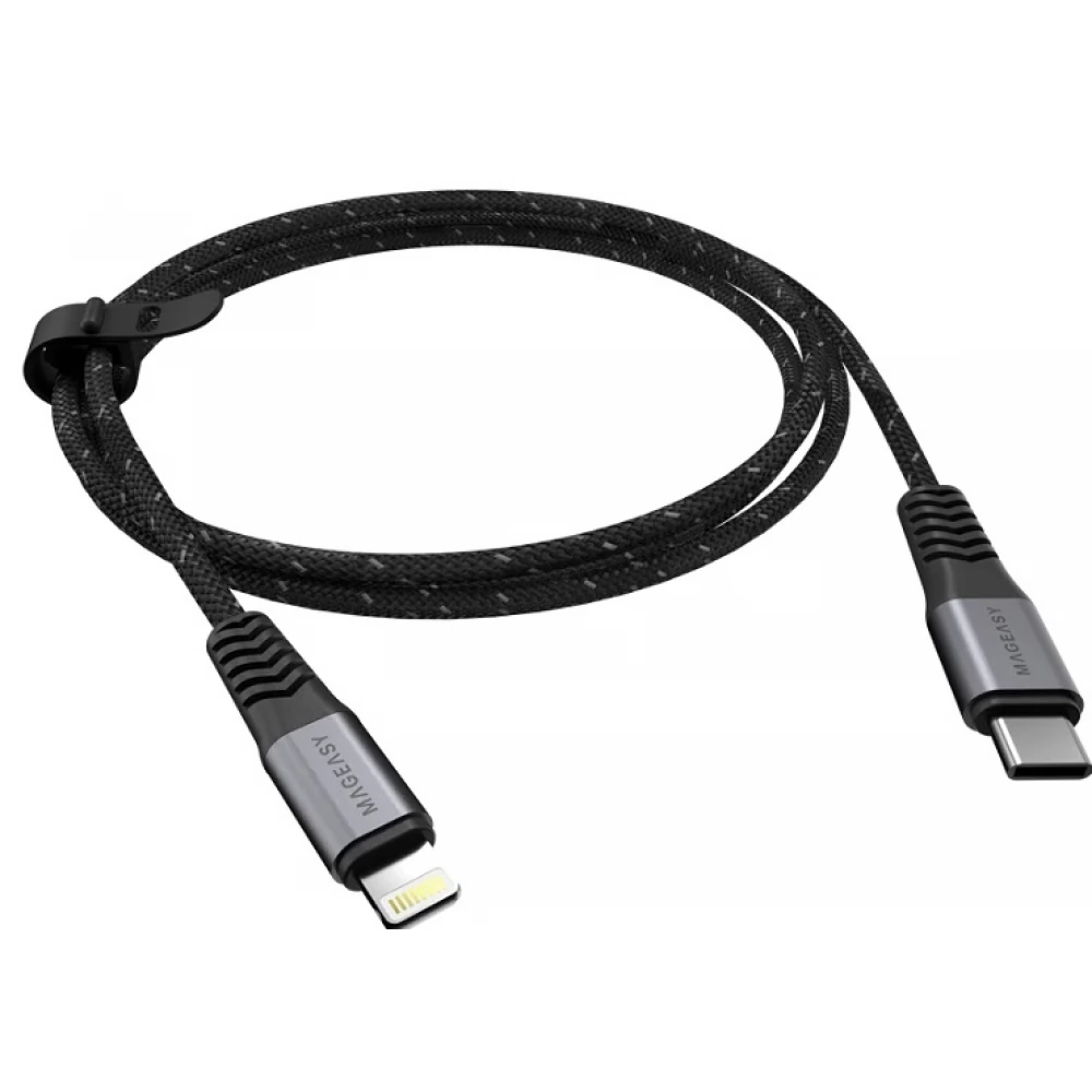 SWITCHEASY USB 2.0 Type C Lightning Töltő/adat Fekete 1.5m SW0033
