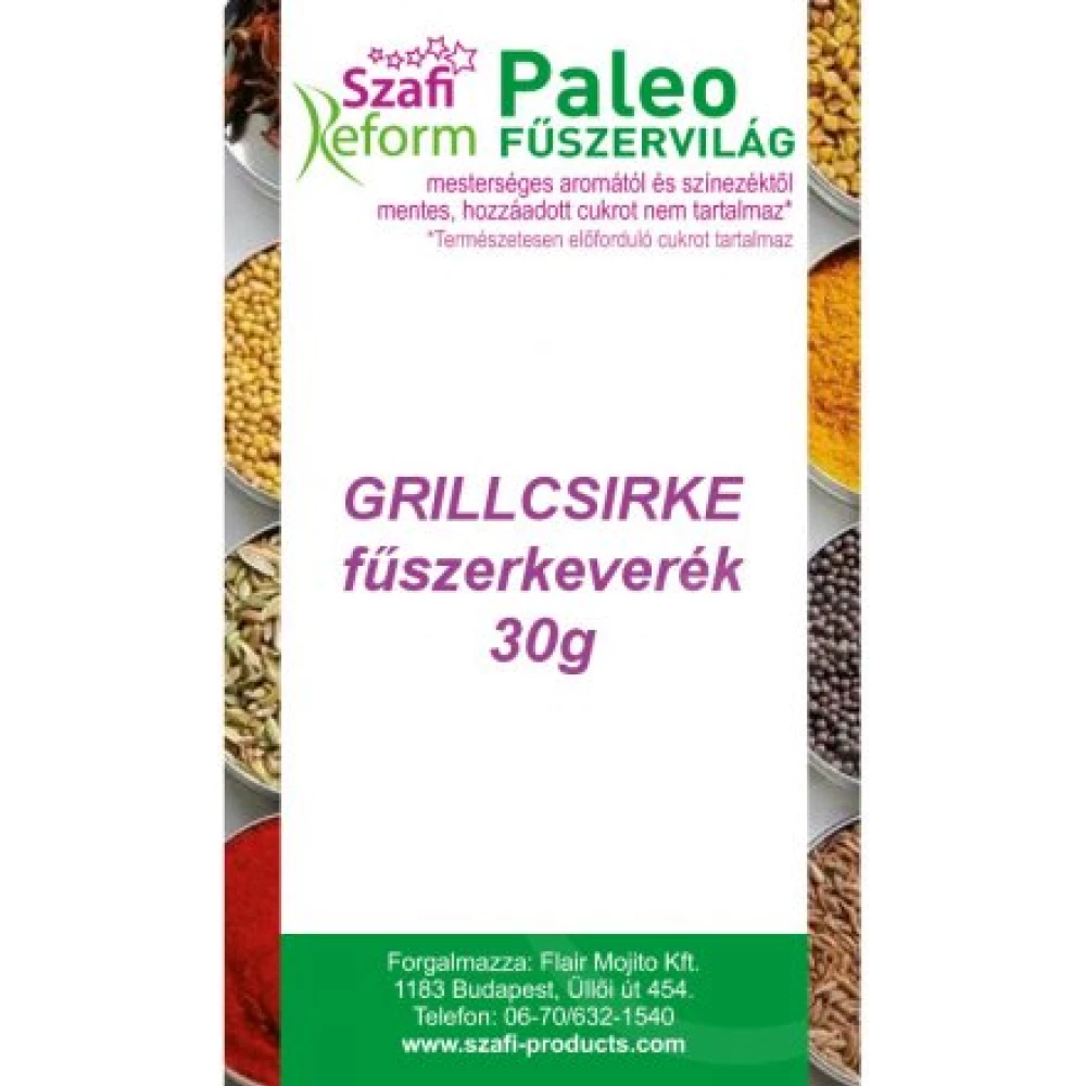 Szafi Fitt fűszerkeverék grillcsirke 30 g