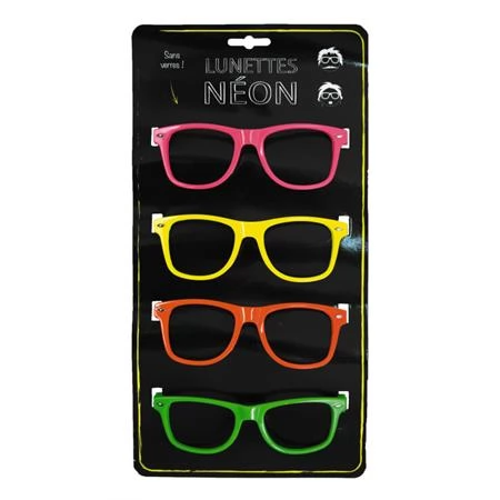 Szemüveg UV fényben fluoreszkáló műanyag neon színek