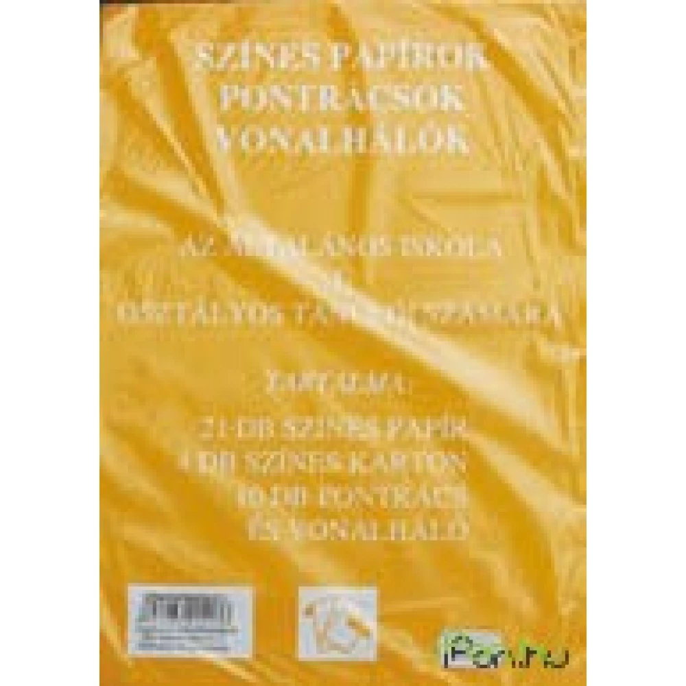 Színes papírok pontrácsok 1.o.