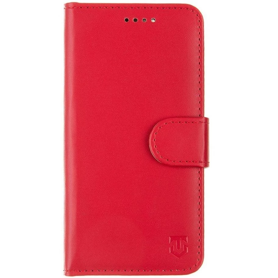 TACTICAL Field Notes oldalra nyitható tok kártyatartóval iPhone 16e piros