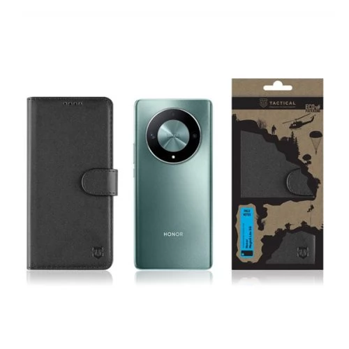 TACTICAL Field Notes Pro Oldalra nyíló tok Huawei Honor Magic 6 Lite / X9b / X50 fekete