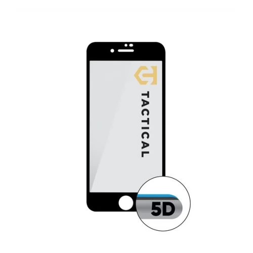 TACTICAL Glass Shield 5D kijelzővédő iPhone 7 / 8 / SE (2020) / SE (2022) fekete