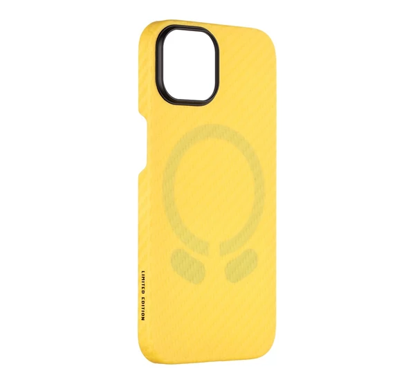 TACTICAL MagForce Aramid Industrial Limited Edition Apple iPhone 15 MagSafe tok sárga