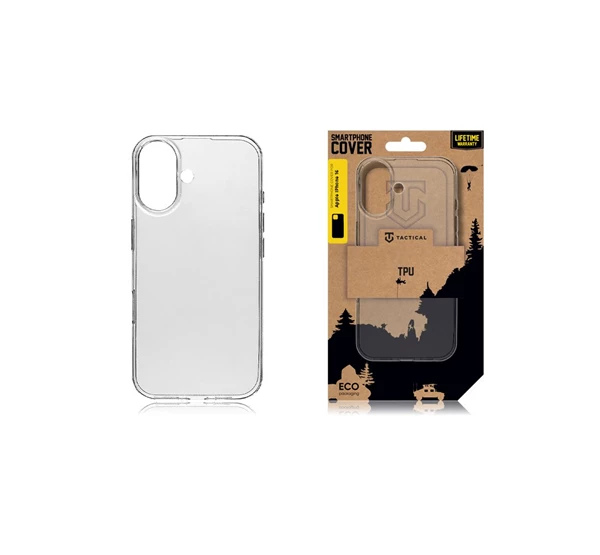 TACTICAL TPU Apple iPhone 16 hátlap tok átlátszó