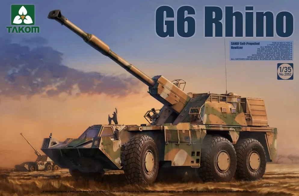 TAKOM 1/35 G6 Rhino önjáró löveg modell