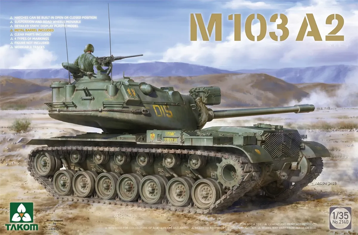 TAKOM 1/35 M103 A2 tank modell