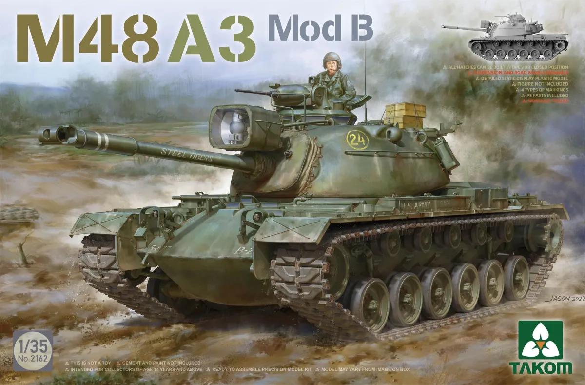 TAKOM 1/35 M48A3 Mod B tank modell
