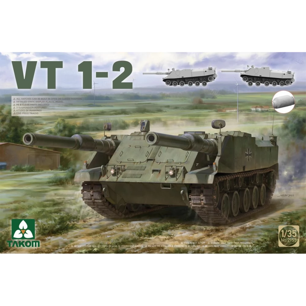 TAKOM 1/35 VT-1-2 katonai tank modell