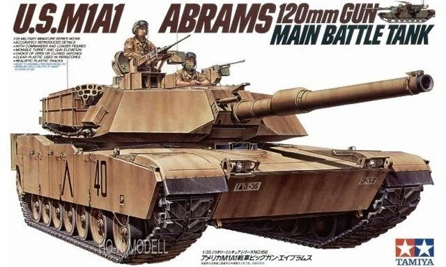 TAMIYA 1/35 M1A1 Abrams amerikai harci tank modell