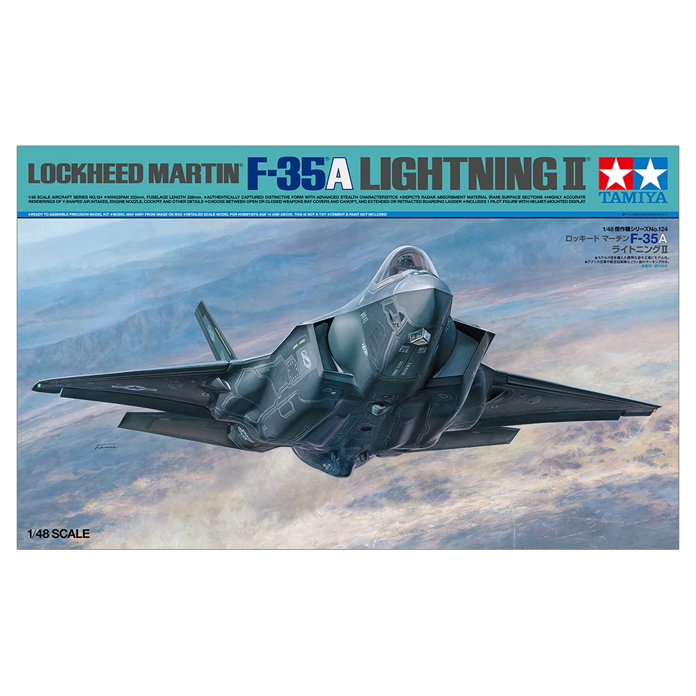 TAMIYA 1/48 Lockheed Martin F-35A Lightning II katonai repülőgép modell