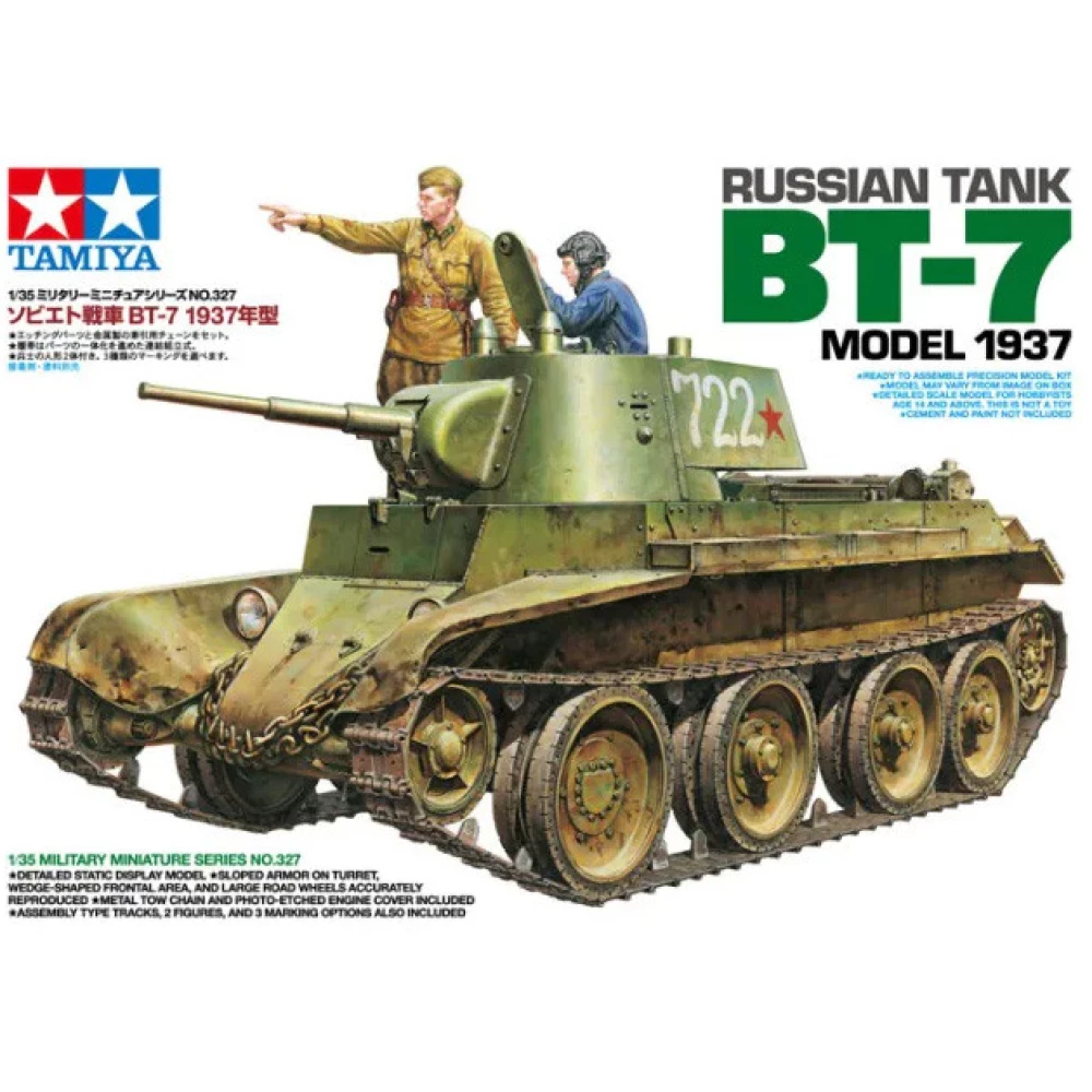 TAMIYA BT-7 Model 1937- 2 figures