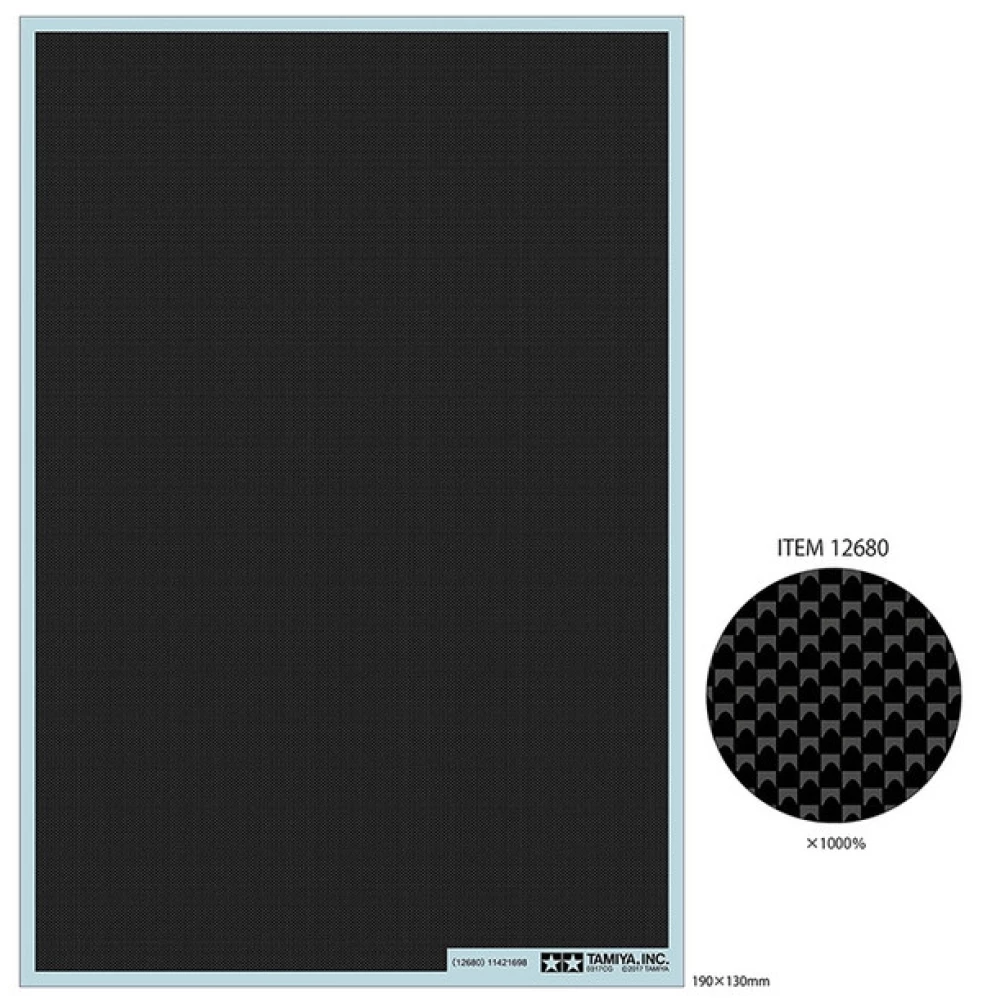 TAMIYA Carbon Pattern Decal (Plain Wea