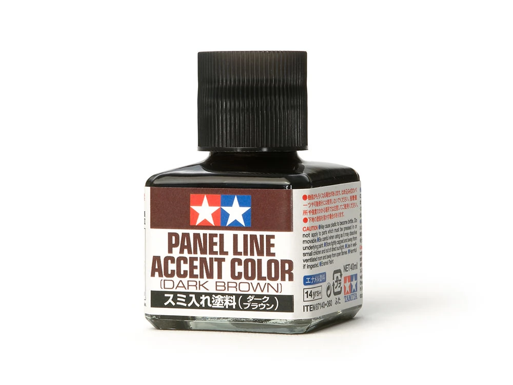 TAMIYA Panel Line Accent Color sötétbarna panelező festék 40ml