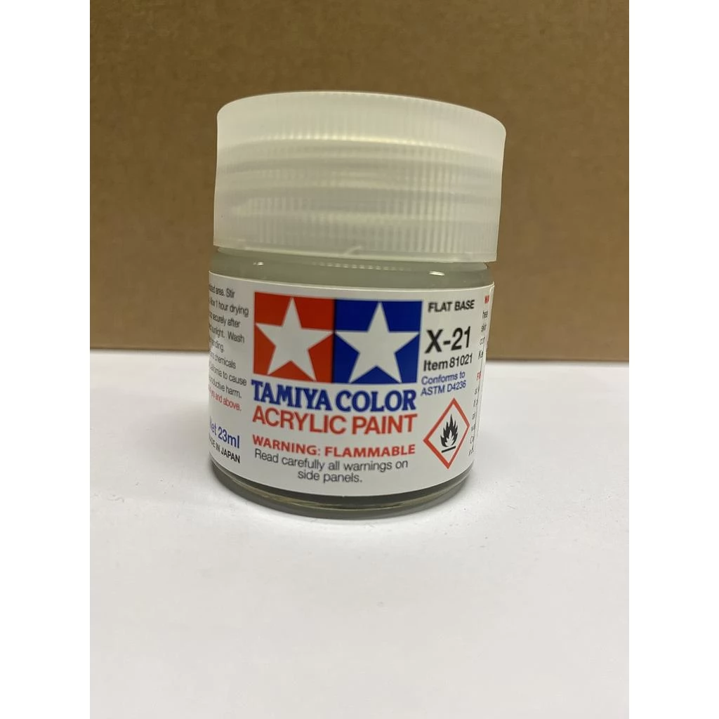 TAMIYA X-21 Flat Base fehér matt akril festék 23ml