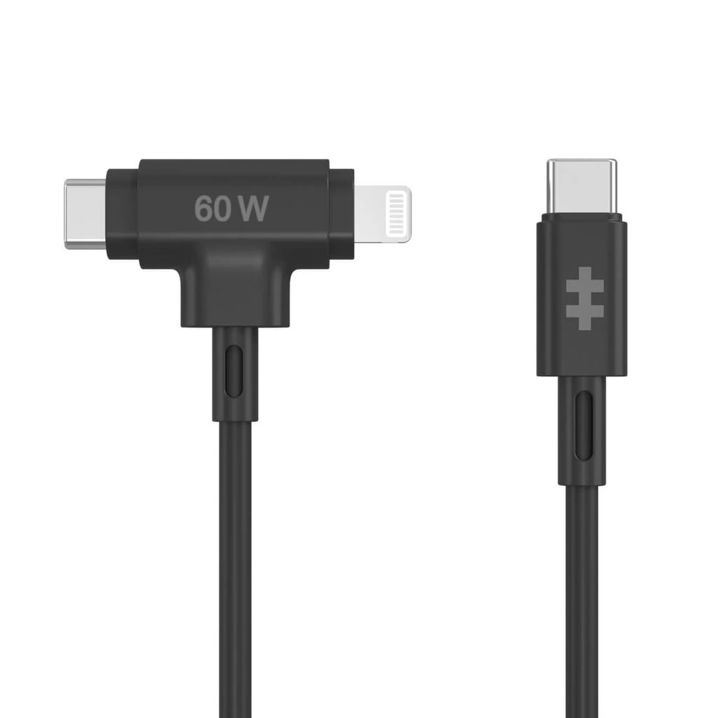 TARGUS USB 2.0 Type C Lightning + USB Type C Átalakító Fekete 1.5m HJ4010BKGL
