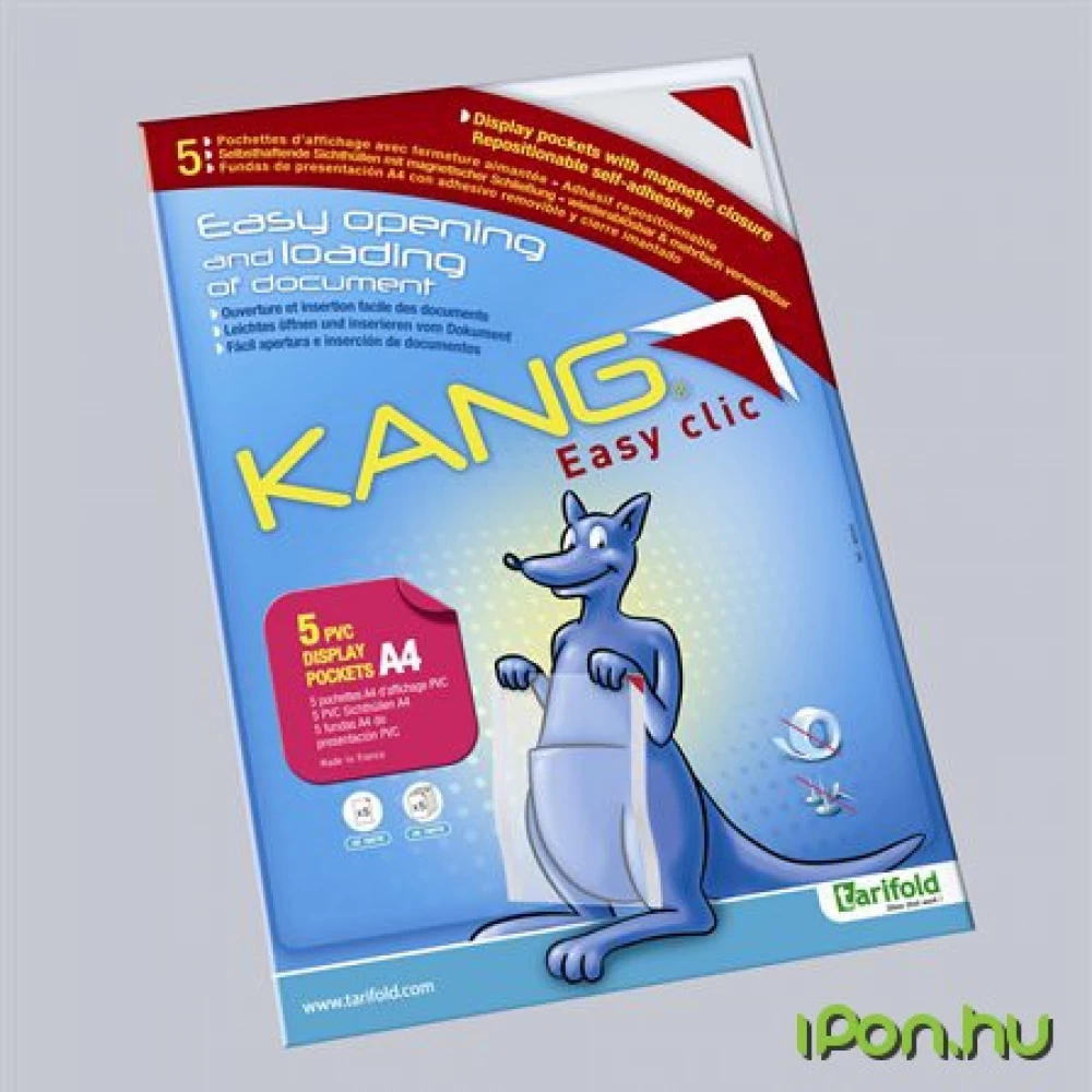 TARIFOLD Öntapadó bemutatótábla A4 Kang piros