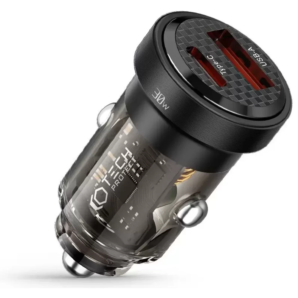 TECH-PROTECT Autós töltő CC30W PD30W / QC3.0