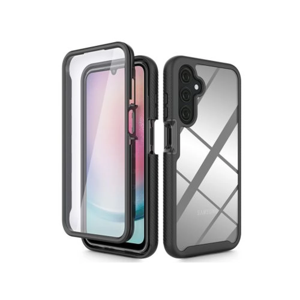 TECH-PROTECT Defense360 ütésálló hátlaptok Samsung Galaxy A25 5G fekete