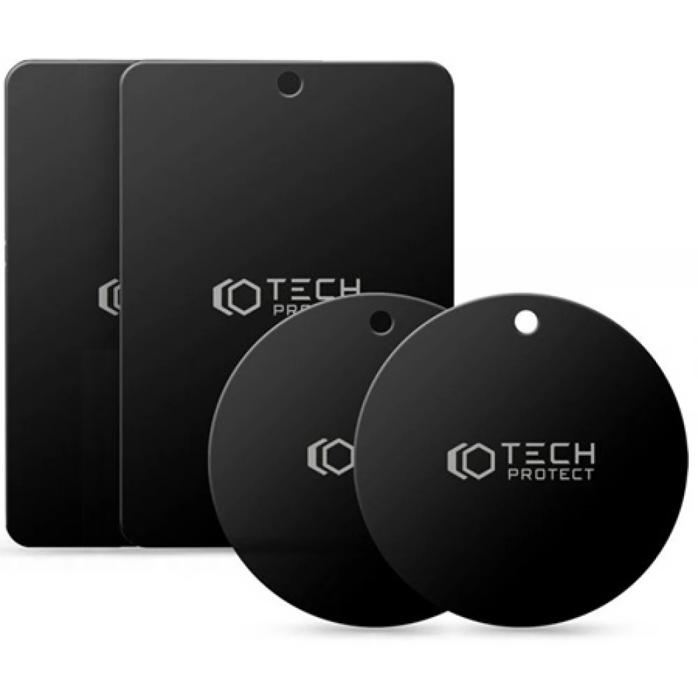 TECH-PROTECT Fém ellenlapka mágneses autóstartóhoz 4db fekete