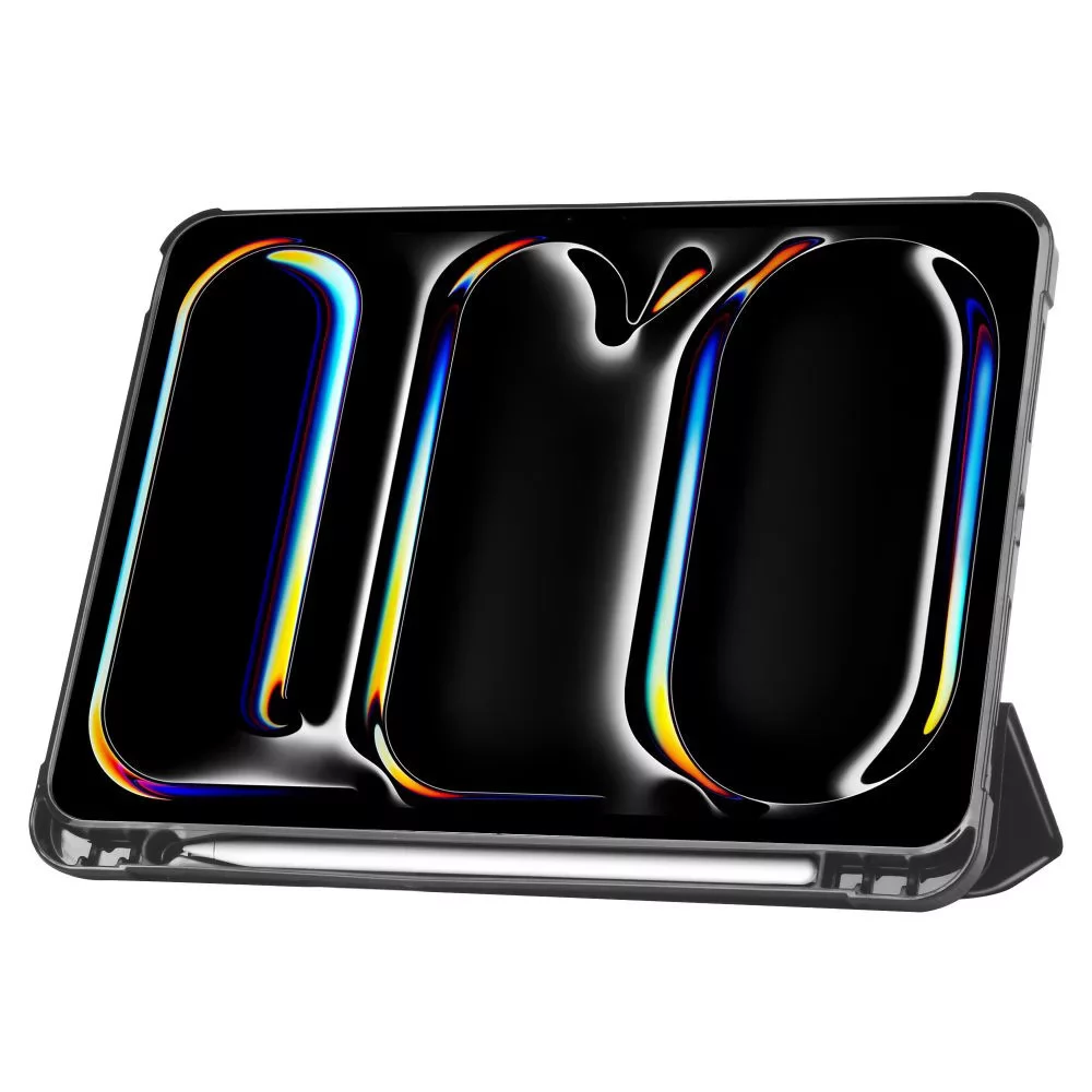 TECH-PROTECT Origami tablet tok (SmartCase) on/off funkcióval Apple Pencil tartóval Apple iPad Pro 13 (2024) fekete