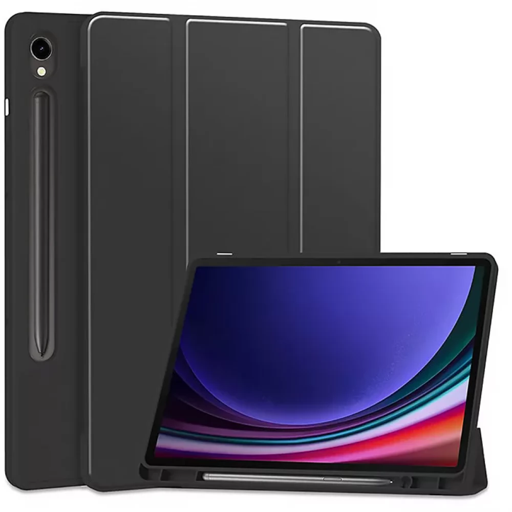 TECH-PROTECT Tablet tok (Smart Case) on/off funkcióval Pencil tartóval Samsung X210/X215/X216 Galaxy Tab A9+ 11.0 fekete