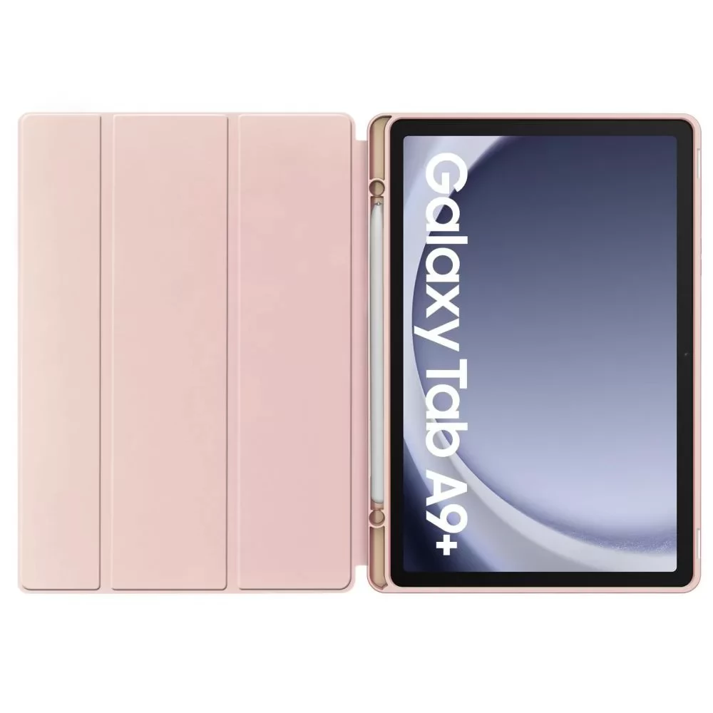 TECH-PROTECT Tablet tok (Smart Case) on/off funkcióval Pencil tartóval Samsung X210/X215/X216 Galaxy Tab A9+ 11.0 rózsaszín