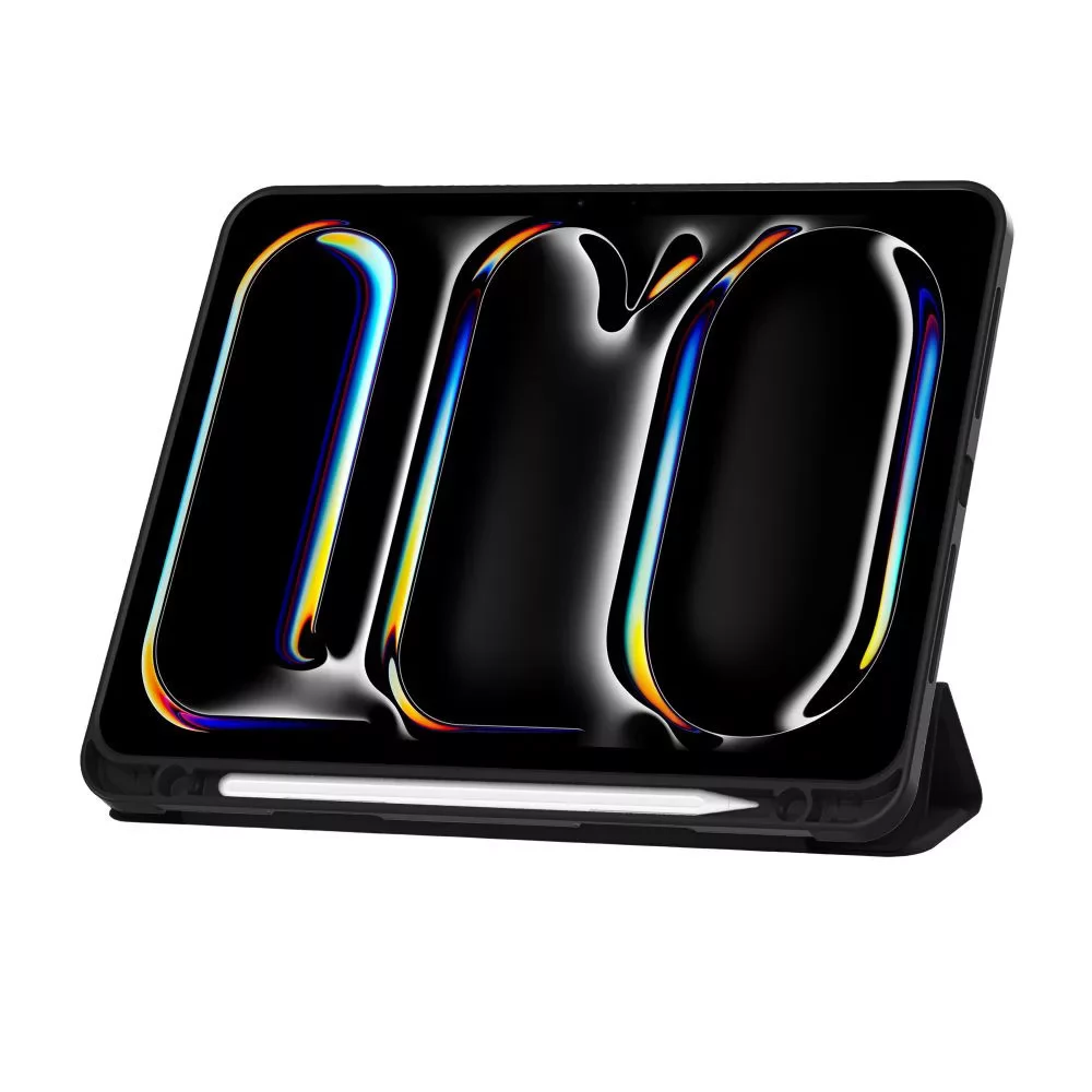TECH-PROTECT Tablet tok (SmartCase) on/off funkcióval Apple Pencil tartóval Apple iPad Pro 11 (2024) fekete