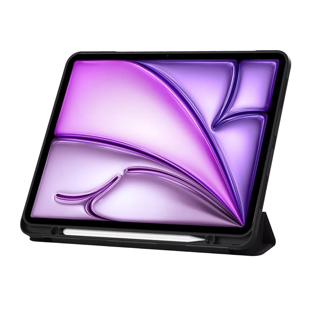 TECH-PROTECT Tablet tok (SmartCase) on/off funkcióval Apple Pencil tartóval Apple iPad Air 13 (2024) fekete