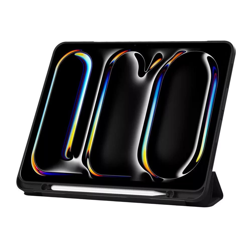 TECH-PROTECT Tablet tok (SmartCase) on/off funkcióval Apple Pencil tartóval Apple iPad Pro 13 (2024) fekete