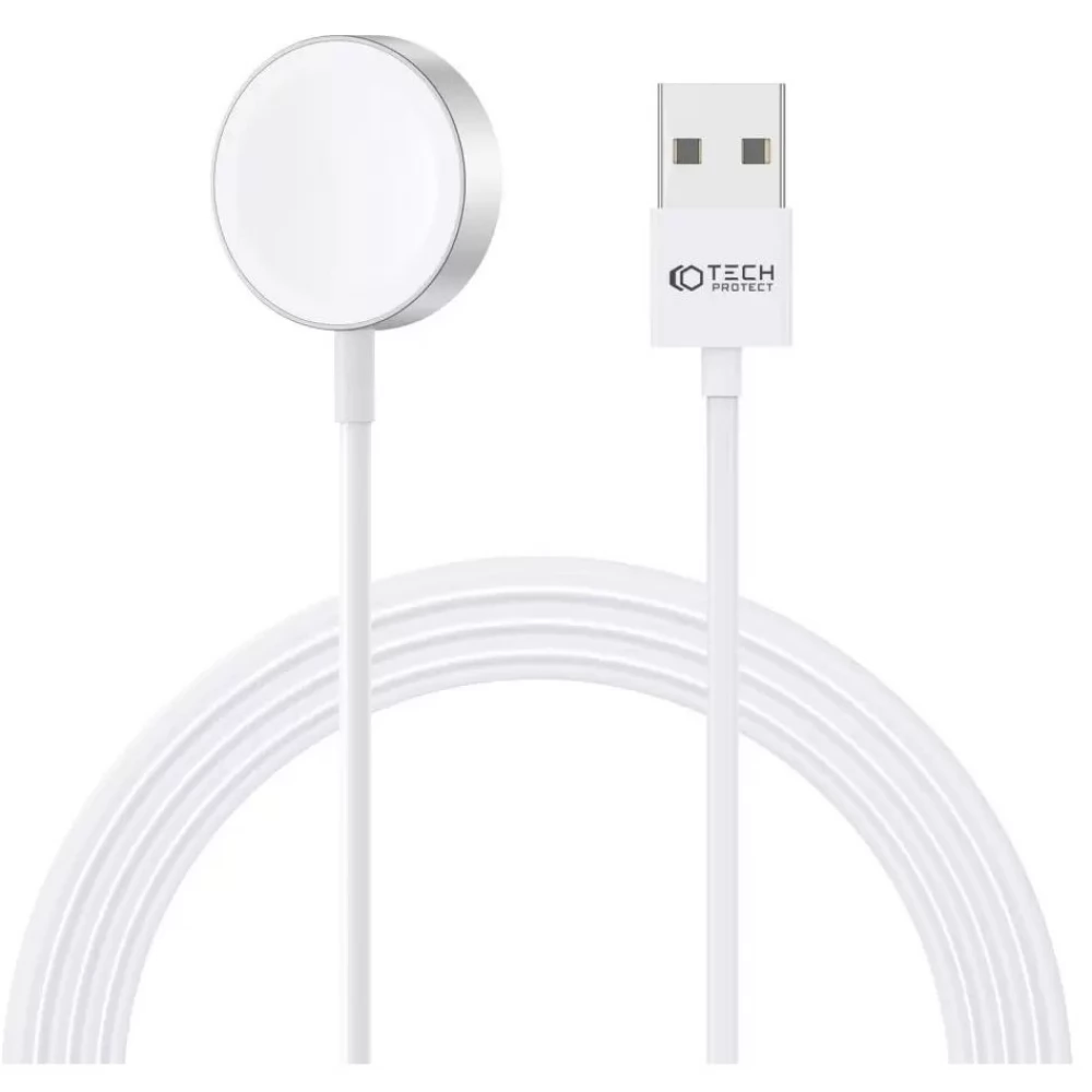 TECH-PROTECT UltraBoost Apple Watch töltő USB-A csatlakozóval fehér