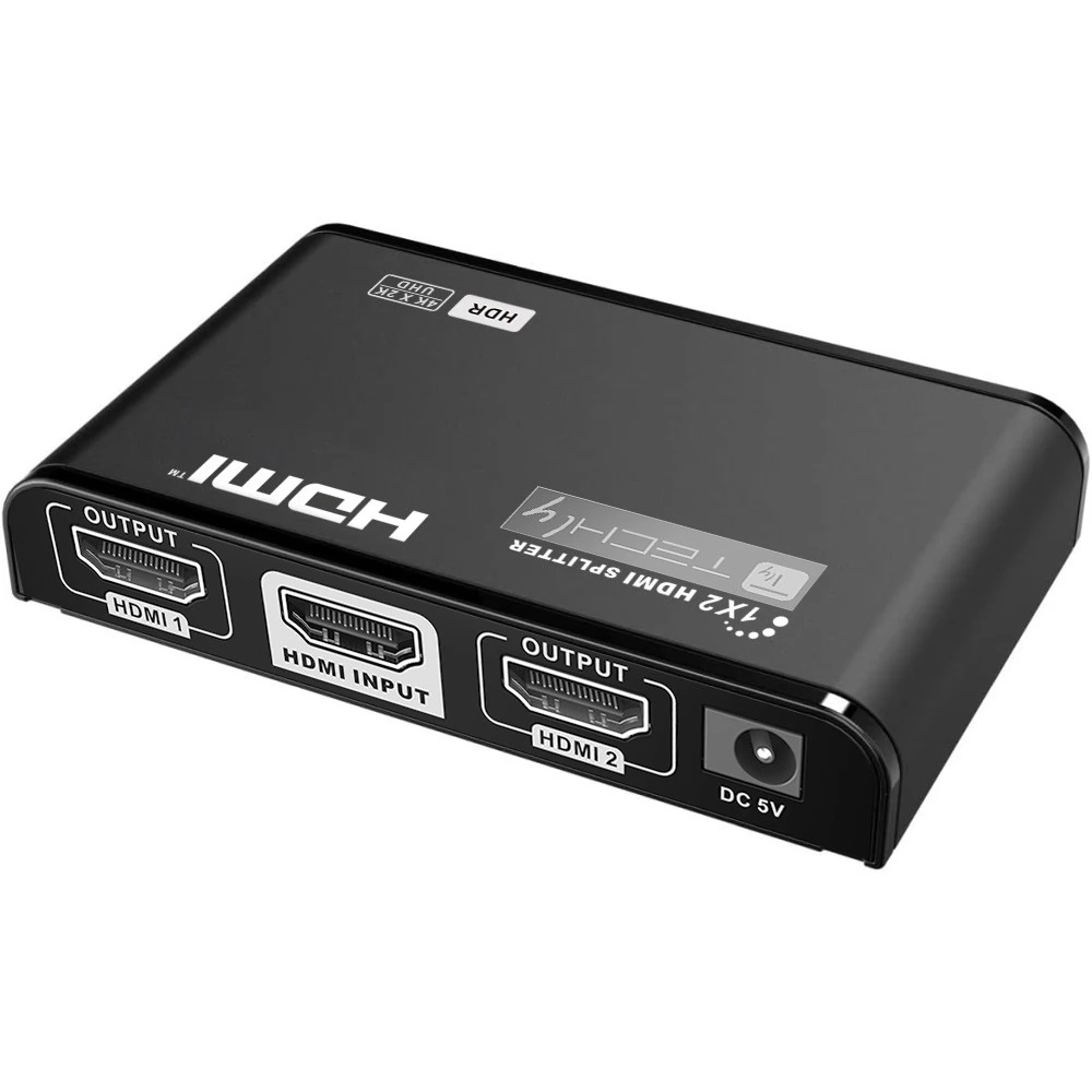 TECHLY Splitter HDMI 2.0 4K UHD 3D 2-way