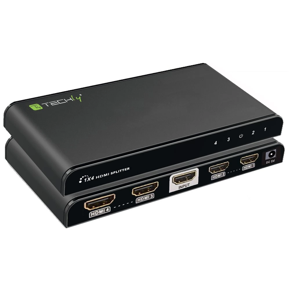TECHLY Splitter HDMI 4 way 4Kx2K