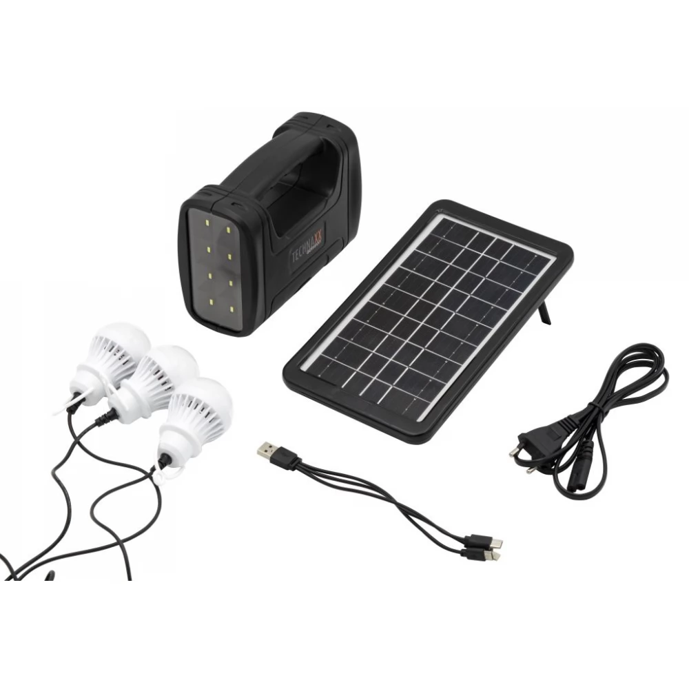 TECHNAXX TX-199 Napelem generátor 3W LED lámpákkal